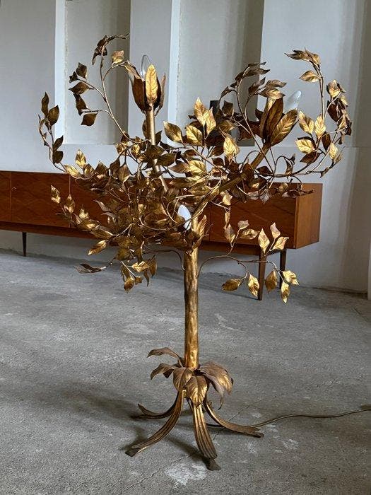 Hans Kögl - Staande lamp - Hollywood Regency-stijl - Metaal, Antiquités & Art, Art | Objets design
