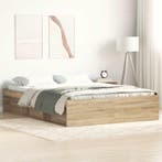 vidaXL Bedframe sonoma eikenkleurig 140x200 cm, Verzenden, Nieuw