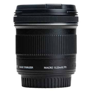 Canon EF-S 10-18mm f/4.5-5.6 IS STM met garantie, Ophalen of Verzenden, Gebruikt