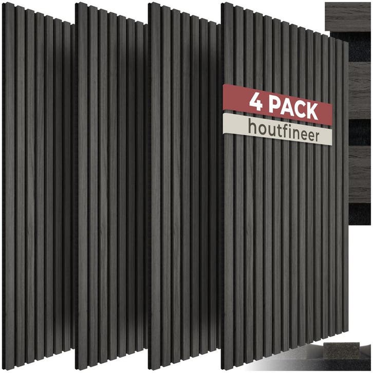 Akoestische panelen Sonic Wall II houtlook - zwarte eik, Huis en Inrichting, Bureaus, Verzenden