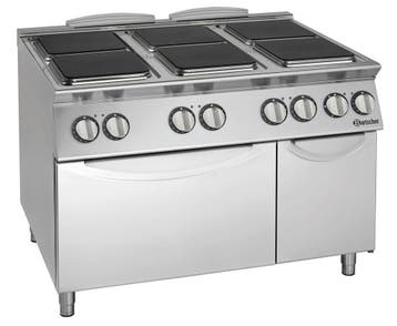 Elektrisch Fornuis Met Oven | 900 | 6 Kookplaten | 2/1GN, Verzenden, Nieuw in verpakking