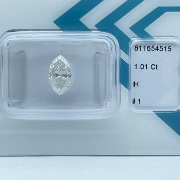 Zonder minimumprijs - 1 pcs Diamant (Natuurlijk) - 1.01 ct -