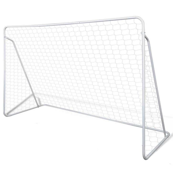 vidaXL Voetbaldoelset hoogwaardig 240x90x150 cm staal, Sport en Fitness, Voetbal, Nieuw, Verzenden