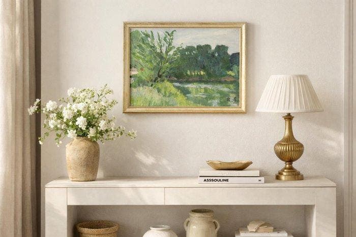 René Sautin (1881-1968) - Bord de Seine, Antiquités & Art, Art | Peinture | Classique