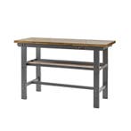 Werkbank grijs 150 cm lang met hardhouten blad, Doe-het-zelf en Bouw, Ophalen of Verzenden, Nieuw