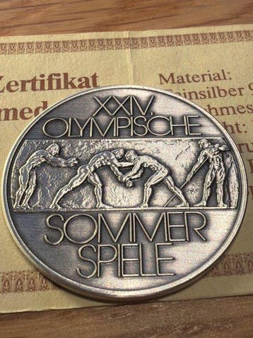Monde. Silver medal olympische Sommerspiele 1988 - 15g, Postzegels en Munten