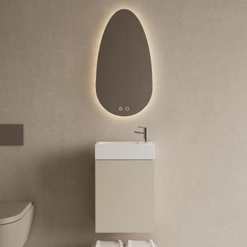 Toiletmeubel Set BWS Riga Kasjmier 40 cm Fontein Glans Wit, Doe-het-zelf en Bouw, Ophalen of Verzenden, Nieuw, Bad