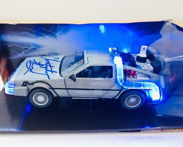 Back to the Future - DeLorean 1:24 Scale Model Car - Signed, Collections