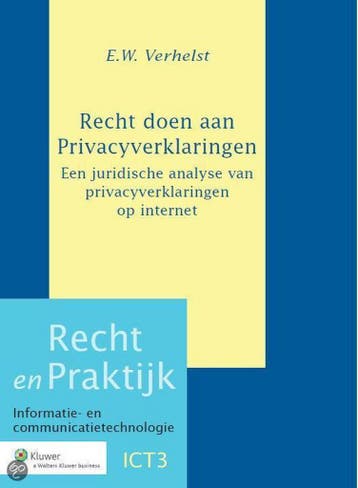 Recht doen aan Privacyverklaringen 9789013107487, Verzenden, Eric W. Verhelst