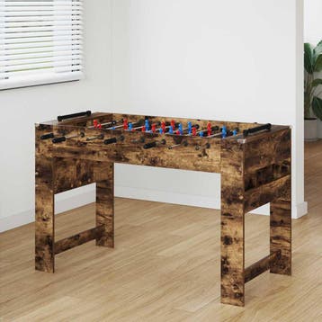 vidaXL Tafelvoetbal Gerookte Eik 125 x 60,5 x 80 cm Bewerkt, Verzenden, Nieuw