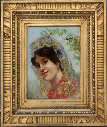 École espagnole (XIX) - Spanish beauty
