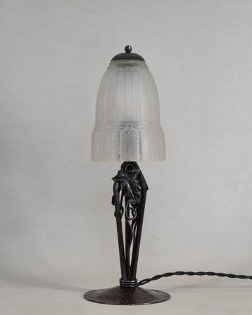 Muller freres & L. Varro - French art deco lamp - Lampe -