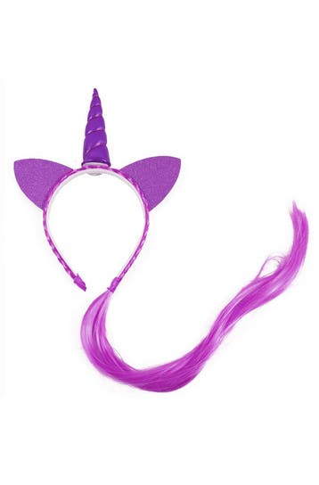 Eenhoorn Haarband Haar Paars Unicorn Diadeem Oortjes Paarse, Ophalen of Verzenden