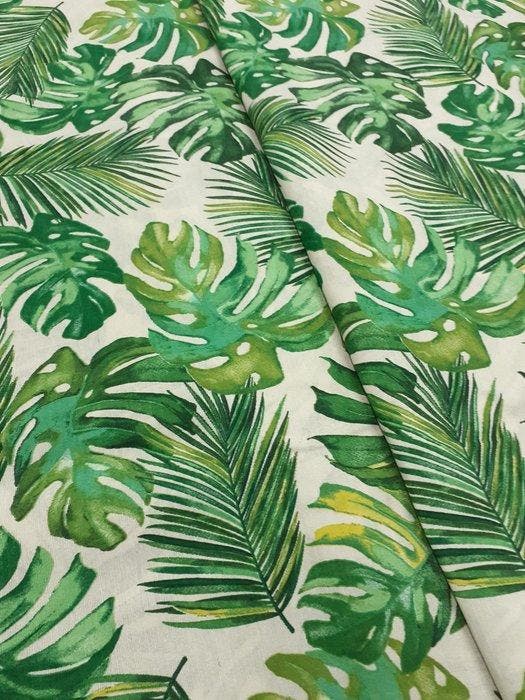 Meubelstof - 500 cm - 140 cm - Katoen digitale lente, Antiquités & Art, Tapis & Textile