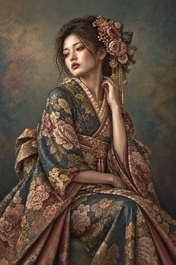 BJarco (1988) - Gilded Floral Grace ·  · XXL