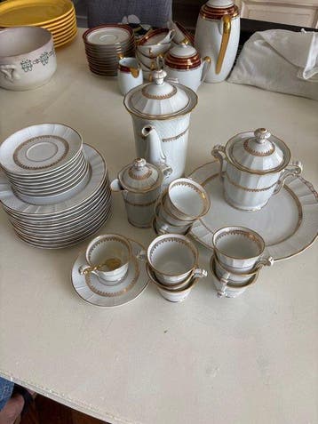 Bernardaud & Co. Limoges - Service à café (35) - Porcelaine