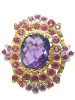 Sans prix de réserve - Bague - 9 carats Argent, Or jaune
