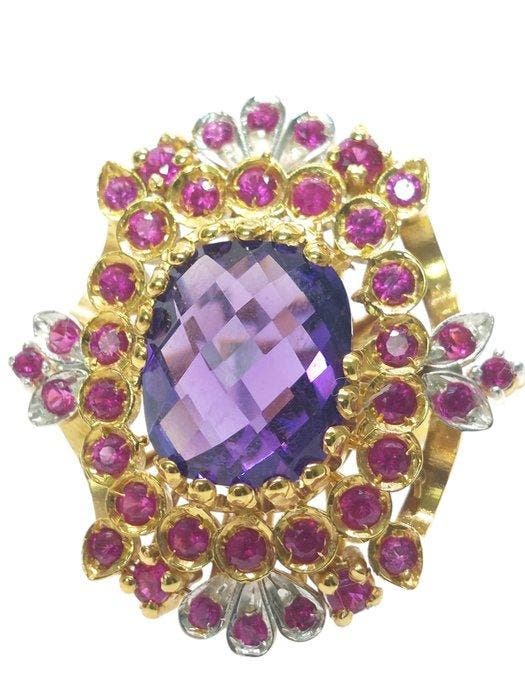 Sans prix de réserve - Bague - 9 carats Argent, Or jaune, Bijoux, Sacs & Beauté, Bagues