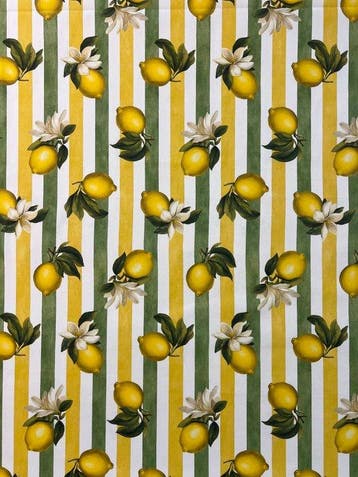 tafelkleed voor grote tafels “Righe di Limone” - Tafelkleed
