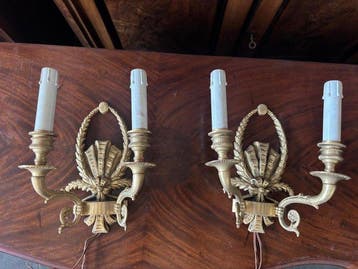 Kabinet - Ormolu - bronzen wandlamp, Antiek en Kunst