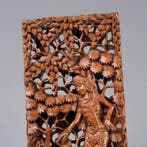 Paneel - Handgesneden Sita & Het Gouden Hert scène - 3D -