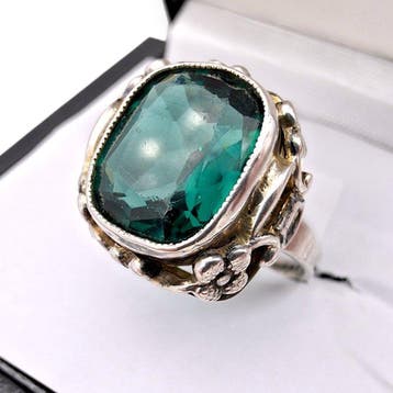 Argent - Bague - Art déco