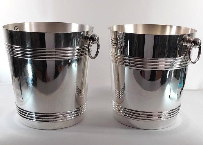 Christofle - Champagne koeler (2) - Biarritz - Legering,, Antiek en Kunst, Antiek | Meubels | Tafels