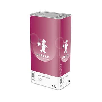 Uni Thinner Very Slow  5 Liter - 1-171 De Beer (Verdunners), Verzenden, Nieuw