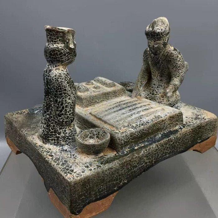 aardewerk met loodglazuur - China - Han Dynastie (206 v., Antiquités & Art, Antiquités | Autres Antiquités