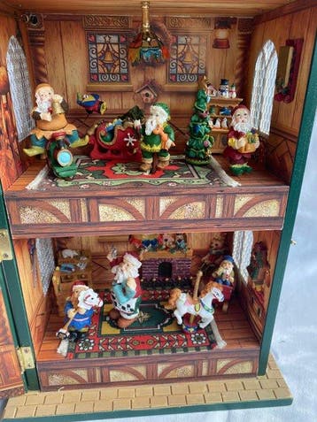 Weihnachtshaus, Spieluhr XXL, Höhe 43 cm, Breite 24 cm,, Diversen, Nieuw