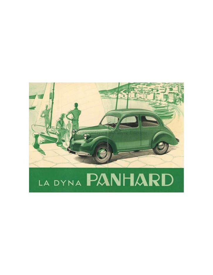 1948 PANHARD DYNA FLYER FRANS, Livres, Autos | Brochures & Magazines