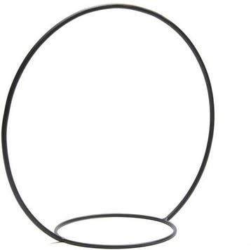 Metalen frame Ring met ring Zwart ca. 50 cm, Nieuw
