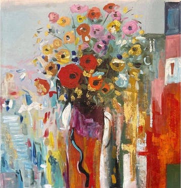 Nguyn V.L (1993) - Les Pavots 80 80 cm