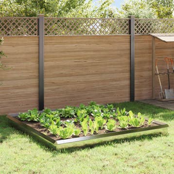 vidaXL Slakkenhekken 12 st 100 x 3,5 x 25 cm Roestvrij staal, Verzenden
