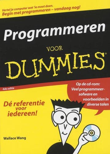 Programmeren Voor Dummies Incl Cd - Wang, Boeken, Verzenden, Nieuw