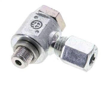6L & M10x1 Verzinkt Stalen Swivel Joint Snijringkoppeling, Bricolage & Construction, Verzenden