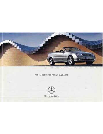 2003 MERCEDES BENZ CLK CABRIOLET BROCHURE DUITS, Nieuw