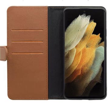 2-in-1 case for samsung galaxy s22 brown, Telecommunicatie, Vaste telefoons | Handsets en Draadloos, Verzenden, Zo goed als nieuw