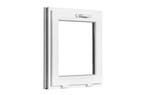 PVC kiep b60xh60 cm Wit, Gevelraam of Ruit, Minder dan 80 cm, Minder dan 80 cm, Nieuw