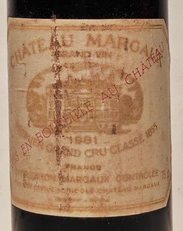 1981 Chateau Margaux - Margaux Grand Cru Classé - 1, Verzamelen, Nieuw