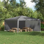 vidaXL Party Tent Zijwand 2 pcs Lichtgrijs 400 x 195 cm PE, Verzenden, Nieuw