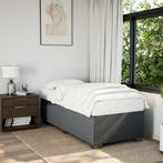 vidaXL Bedframe zonder matras 80x200 cm stof donkergrijs, Verzenden, Nieuw