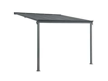 Veiling - Terrasdak / Overkapping - Borneo - 3 x 3 m - Grijs, Nieuw