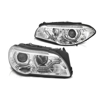 PHARES BMW F10 F11 13-16 XENON ANGEL EYES LED 3D DRL DYNAMIQ, Verzenden