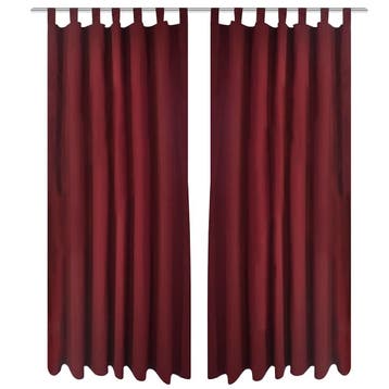 vidaXL Micro-Satijnen Gordijnen met Ringen 140 x 175 cm 2, Verzenden, Nieuw