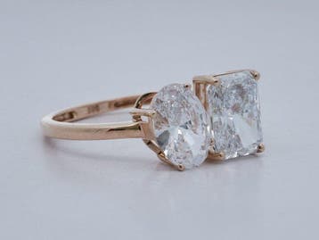 Sans prix de réserve - Bague - 14 carats Or jaune - 2.49ct., Bijoux, Sacs & Beauté, Bagues