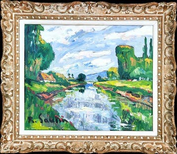 René Sautin (1881-1968) - La Risle Maritime à la sortie de