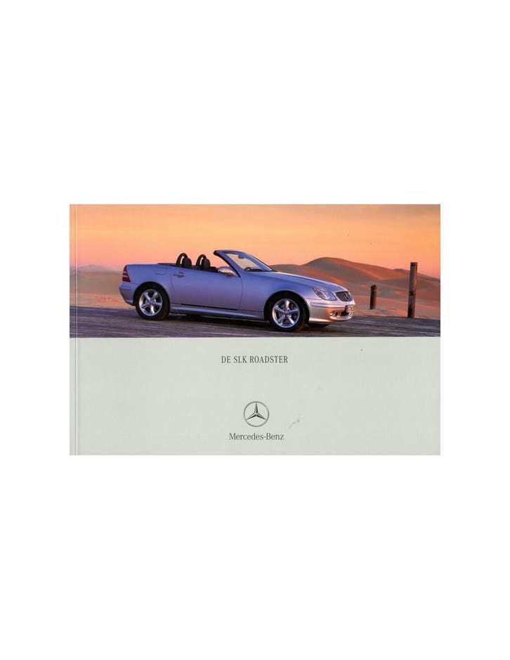 2001 MERCEDES BENZ SLK BROCHURE NEDERLANDS, Livres, Autos | Brochures & Magazines