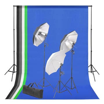 vidaXL Fotostudioset met achtergrond en verlichtingsset, Verzenden