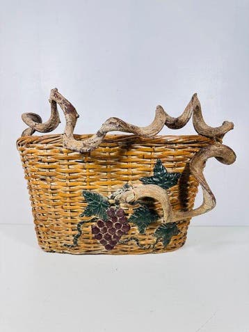 Picknickmand - Franse landelijke wijngaard-plantenmand met